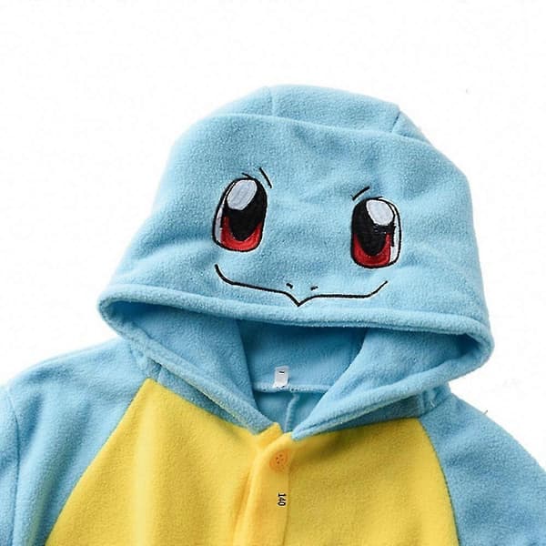 Squirtle Onesie Pyjamas för höst vinter termiska hemsovkläder för barn tonåringar vuxna Squirtle Kid S