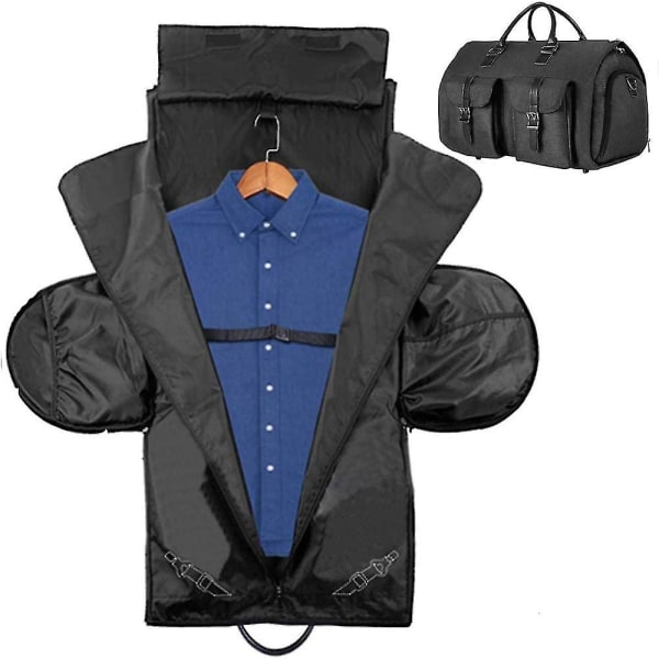 45" kostymbärväska - konvertibel plaggväska med axelremshandtag Multipurpose Duffelväska för förvaring och resor