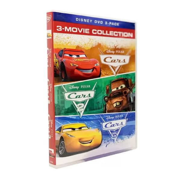 Biler 1-3 Samlerutgave 3DVD med engelsk lyd og undertekster