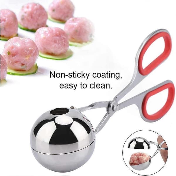 Kødbolleclips - 304 rustfrit stål non-stick kødboller risboller clips maker form køkken