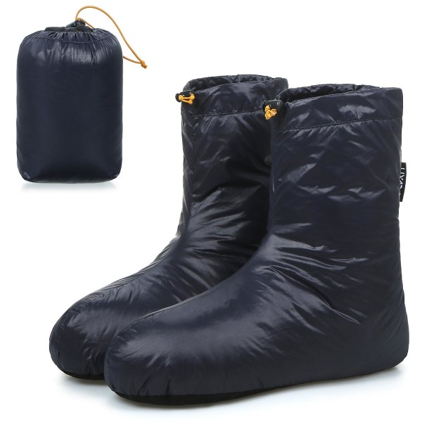 Lixada Vinter Varme Dun Sovesko Dun Sokker Myke Vindtette Camping Dun Booties for Sovepose Camping Sokker S