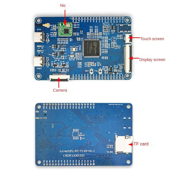 Wifi-näyttövarsi -a7 Allwinner T113 monitoiminen kannettava kätevä kehityskorttimoduuli,b as shown