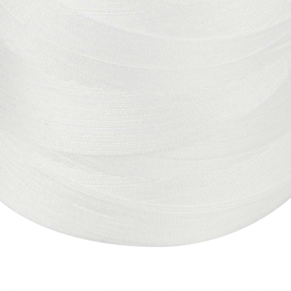 4 st Overlocktråd Vit Premium Polyester Robust Slitstark Används Ofta Vit Tråd