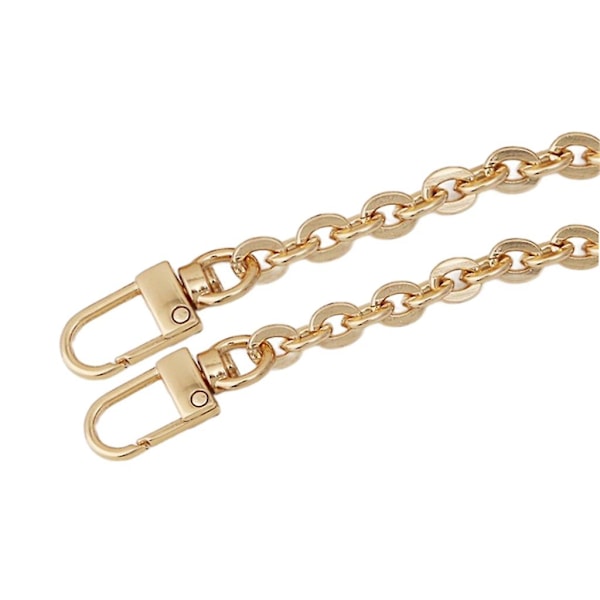 100/120cm Metallkjede Veske Stropper Vesker Tilbehør Kvinner Crossbody Veske Stropp Lys gull Light gold 1.2 meter Flat O chain