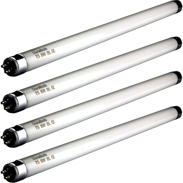 4 stk. 8w fluedreperlamper 12 tommer - T5 8 watt UV-rør til 16w fluedreper/insektzappere