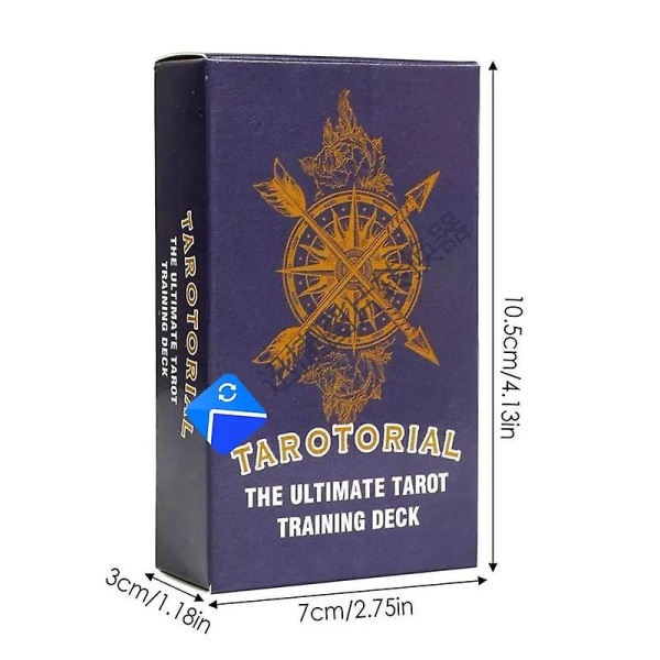 Nye 78 stk. kort Det ultimative tarottræningsdæk Oracle Fate Divination Tarotkort Fortune Telling Kortspil Festbrætspil