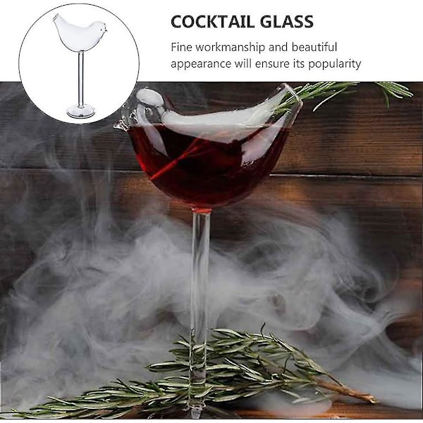 Kirkas cocktail-lasi malja lintu muoto viinilasi cocktail-lasit samppanja malja punaviinilasi