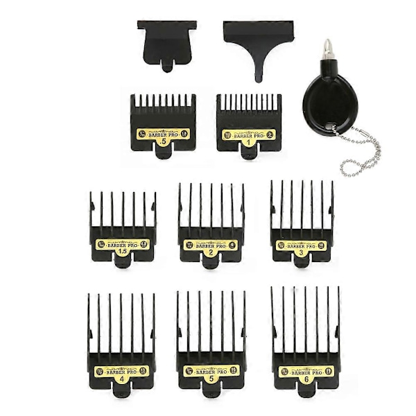 Premium Klippkammar för BaByliss Barberology FX825, FX870, FX880, 38 Black