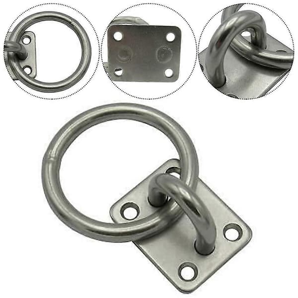 Marine øyeplate i rustfritt stål, universal med ring - Optimal rustbeskyttelse for båter
