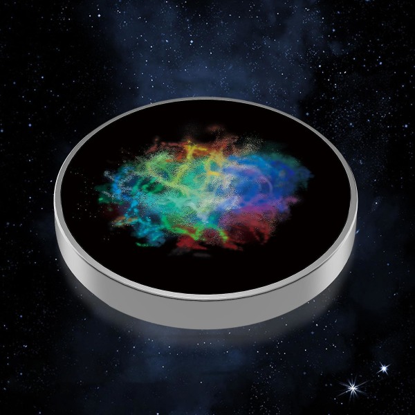 Farverige lysende Galaxy Star Dekompression Fingerspidsgreb i rustfrit stål Cosmic Luminous Desktop Roterende Fingerspidsgreb C