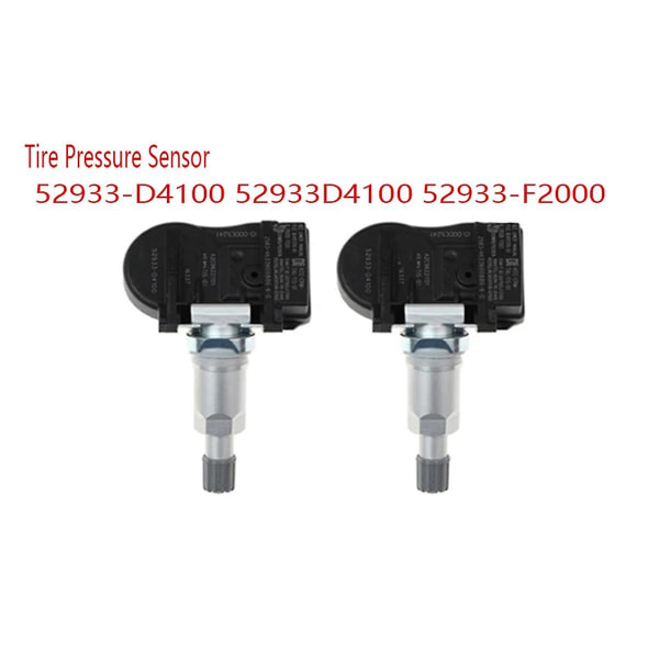 2kpl 52933-d4100 433mhz Tpms-anturi Rengaspaineanturi 2019 52933d4100 52933-f2000 As Shown
