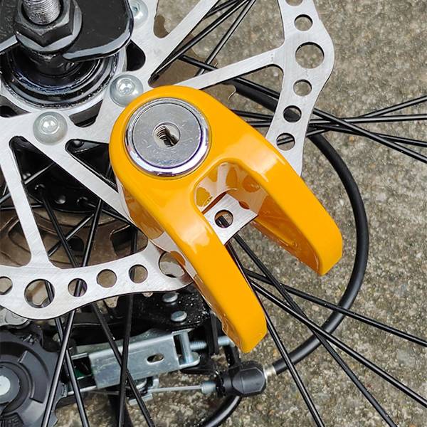 Safety Lock Motorcycle Scooter Brake Disc Brake Wheel Lock Mountain Road Bikes Orange