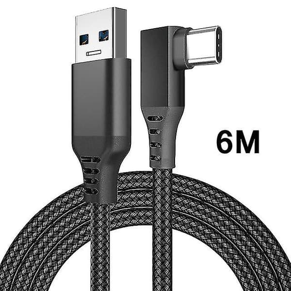 Til Oculus Quest 2 Link Kabel Vr Briller Headset 5m/6m Usb 3.1 Hurtig Dataoverførsel Opladerkabler Til Oculus Quest 2 Tilbehør 6M