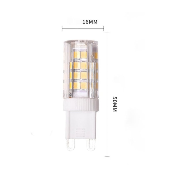 G9 LED Dimmable, 5W 230V Equivalent to 40W Halogen, 6-pack