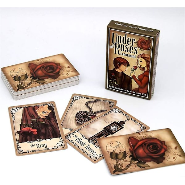 Under Roses 36-kortars orakelkortlek Under Rose Full English Mystery Divination Familjesammankomst Kul Tarot Brädspel