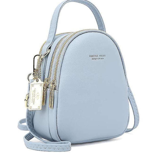 Kvinnors Mini Ryggsäck Liten Mobiltelefon Axelväska Dam PU Läder Dagryggsäck Väska Crossbody Väska Skolryggsäckar Handväska Mini Casual Dagryggsäckar