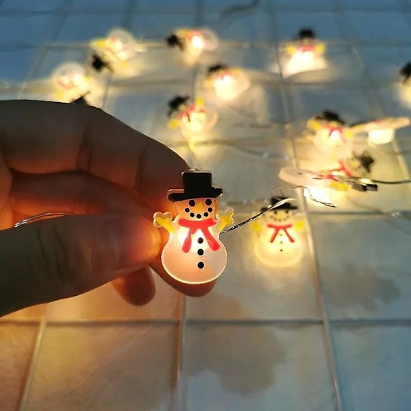 Led julemand Snefnug Hjortehoved Lyssnor Julepynt 2022 Xmas Nytårsgave Julepynt