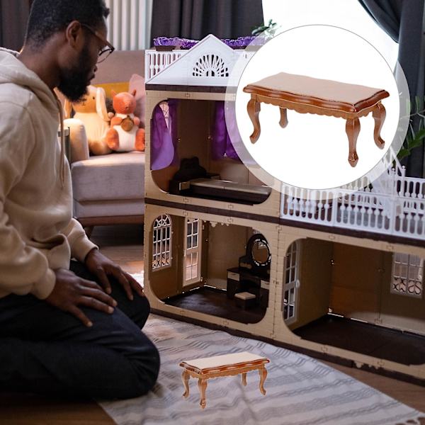 2 st miniatyrköksbord leksaker trähus docka möbler tillbehör