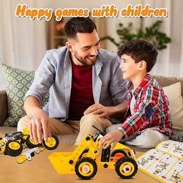 2023 Pedagogiska Byggleksaker Stem Learning Kit, Byggklossar För Förskollärare, Engineering Toys Kreativ Set Present För Pojkar Ålder 5 6 7 8 9 10