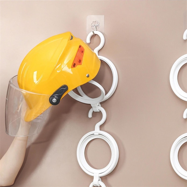 Multifunktionel Hat Hanger Justerbar Opbevaringshylde Skab Garderobe Hat Opbevaring