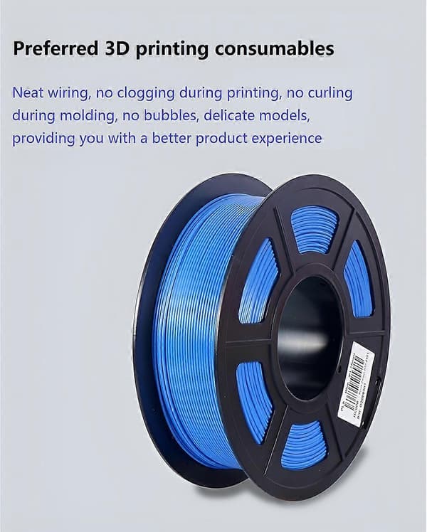 3D-printerfilament PLA PETG plast 1 kg 1,75 mm, flokefri, 3D-utskriftstrådmaterialer