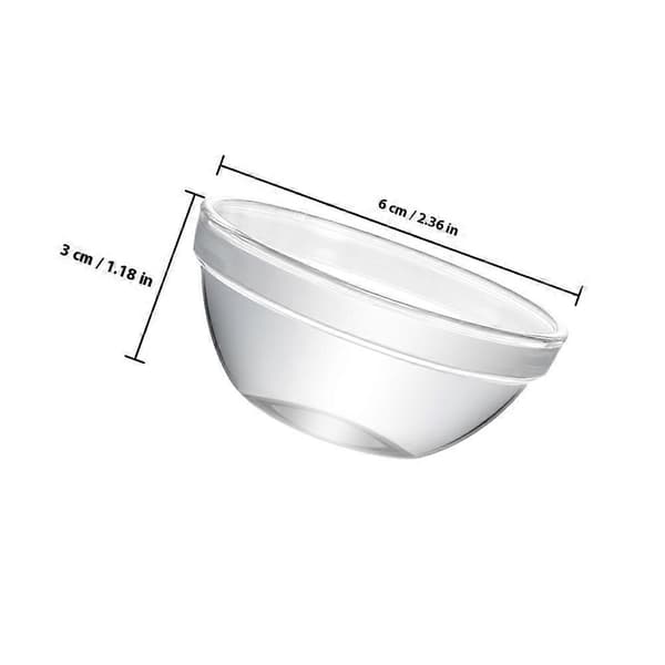 8 stk. dessertskåle i glas til risengrød runde glasskåle buddingbeholdere