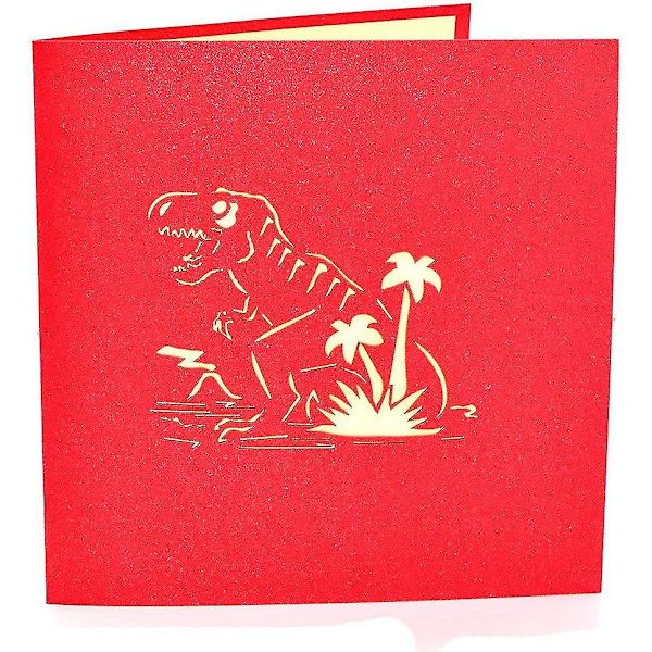 Dinosaur 3d Popup Greeting Card Tyhjä kortti, joka sopii useimpiin tilanteisiin