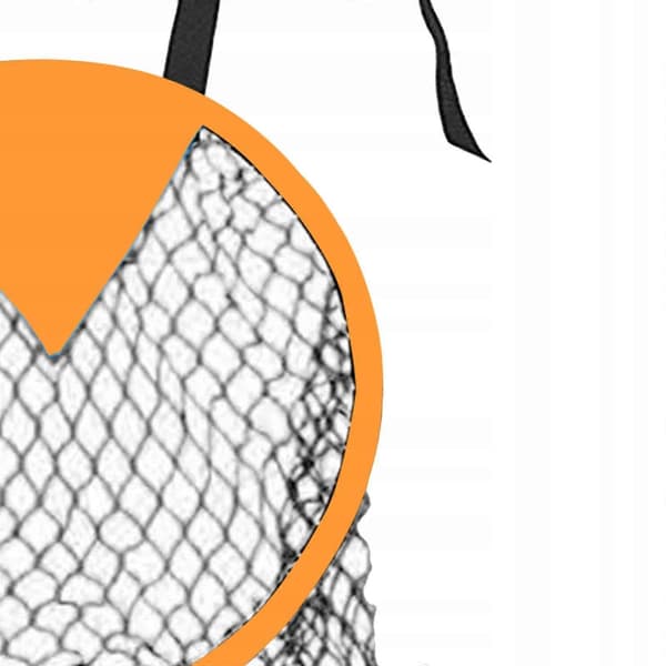 Fodboldtræningsnet til målskydning, diameter 45 cm, Skł