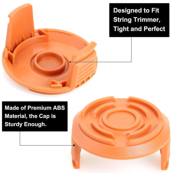 Worx Wa0004.1 Worx 20v Gressklipper Lang Levetid Erstatningsspole 1,65 mm/3 m Kompatibel med Wg150, Wg151.5, wg160, wg163e.2, wg163e.1, wg174, wg180 (4 Sp