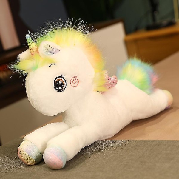 1pc 60/75cm Kawaii Lying Rainbow Unicorn Plush Toys Cartoon Animal Dolls For Children Girls Stuffed Toy Birthday Decor Gifts