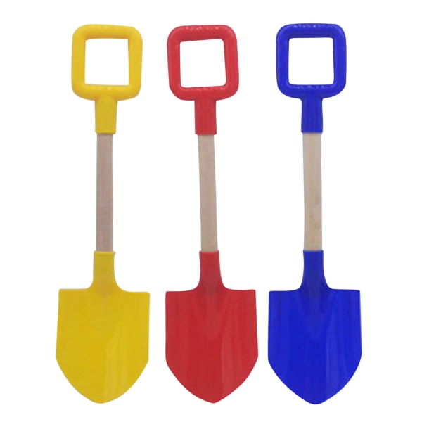 3PCS Children's Snow Shovel Children's Beach Shovel With Wooden Handle