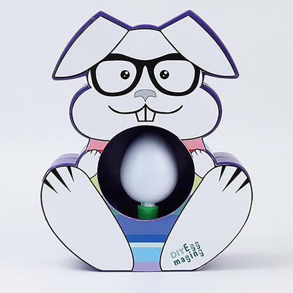 Påskeægmalersættet - Bunny-Egg S Pinner og 8 farverige hurtigtørrende tuscher