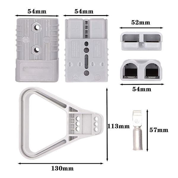 175A 600V akun liitin AWG 1/0 pikaliitin akun modulaariset virtajohdot vinsseille autoille peräkärryille kuljettajille| |