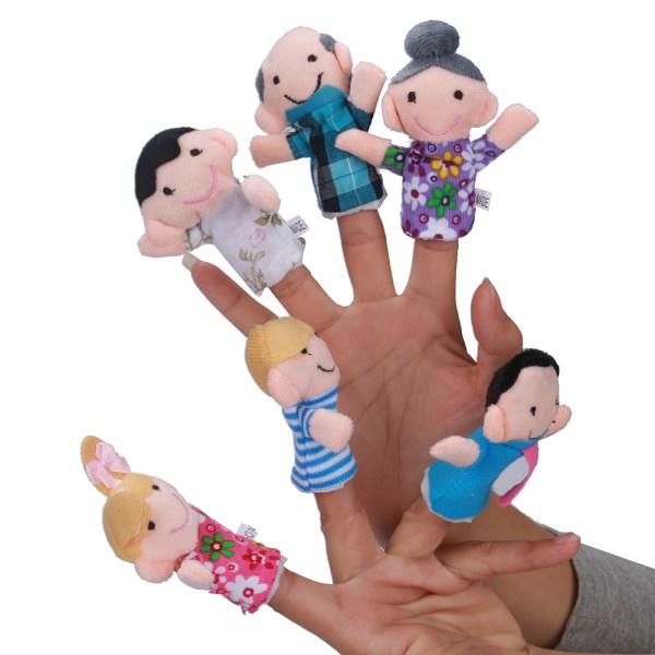 6 kpl Finger Even Storytelling Good Lelut Käsinukke vauvan lahjaksi