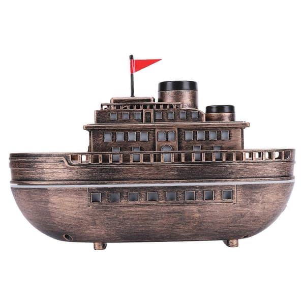 300ML cruiseskip eterisk oljediffuser med 7-farget LED-lys 2H/4H timer kjølig tåke luftfukter aromaterapi diffuser
