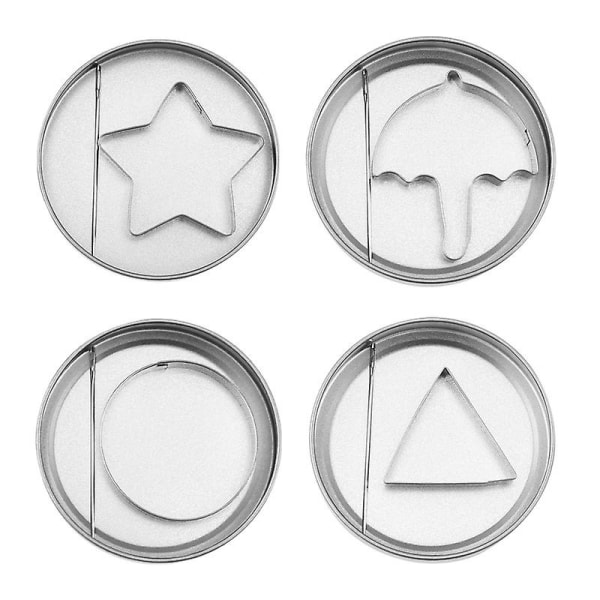 12 stk. Squid Cookie Cutter Game Set, med dåse og nål