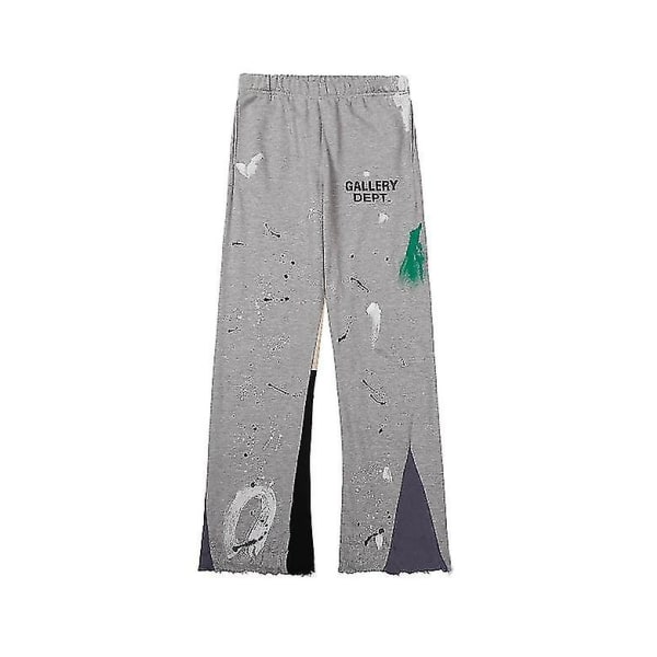 Gallery Dept Speckled Graffiti Guard Pants Straight Jeans Herre- og Damebukser Casual Bukser [redusert!!!nytt tilbud] Gray L