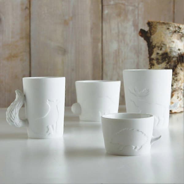 Keramikmugg Kaninkoppar kaffekoppar tekoppar (Kanin)