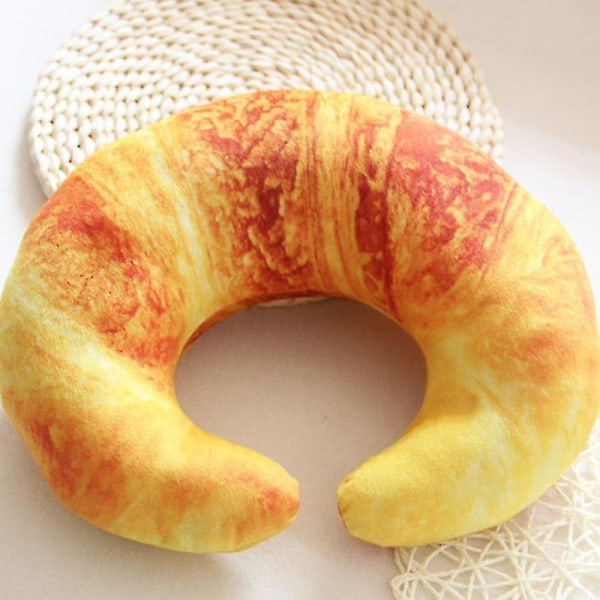 1pc Cartoon Imitation Bread U Shape Pillow Neck Cushion