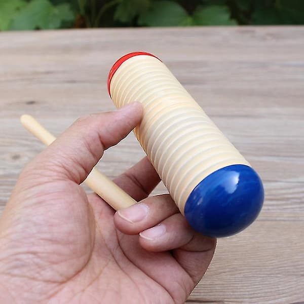 Wabjtam Blå Träcylinder Utbildning Barn Leksak