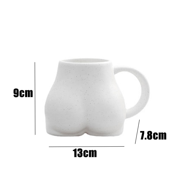 Rolig kropp formad muggkopp konst design mugg frukostkopp kaffe mjölk kopp