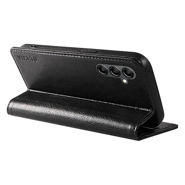 För Samsung Galaxy S23 FE Fodral Läder Telefon Skal Stativ Plånbok Magnetisk Litchi Textur Omslag