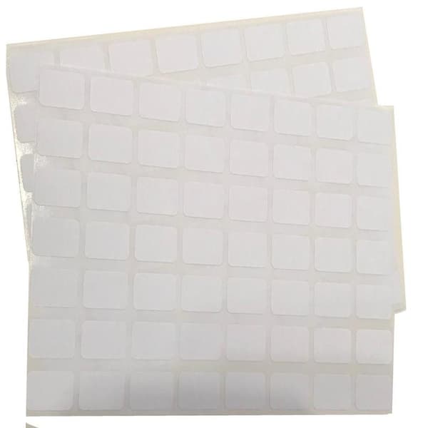 10 ark prislapper med lim hvit til butikk 12x18 mm