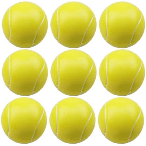 9 st Skumtennisbollar, minisportbollar, antistressbollar, mjuk boll