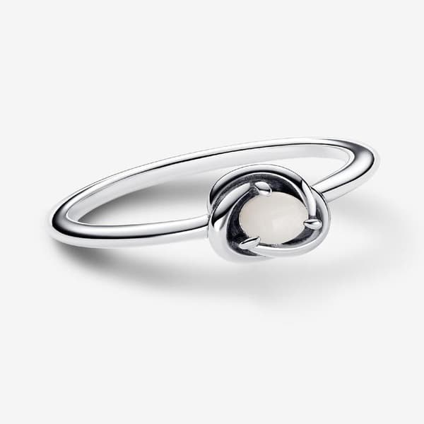 Pandora - Juni Fødselssten Eternity Circle Ring - Sterlingsølv Circumference: 52mm