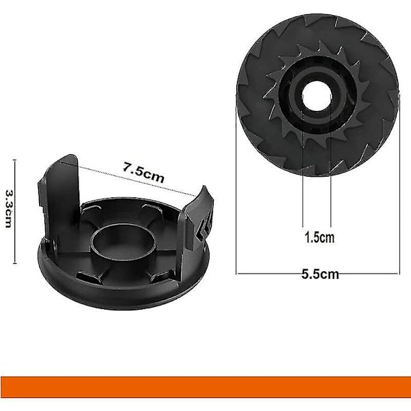Linjespole til BOSCH EasyGrassCut 18 23 26 Art 23 26 Græs Trimmer Reservedele (BOSCH F016800569 / F16800385, 4 styk)-hy