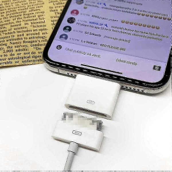 30-pin til Lightning-adapter for iPod - Datasynkronisering og ladekabel