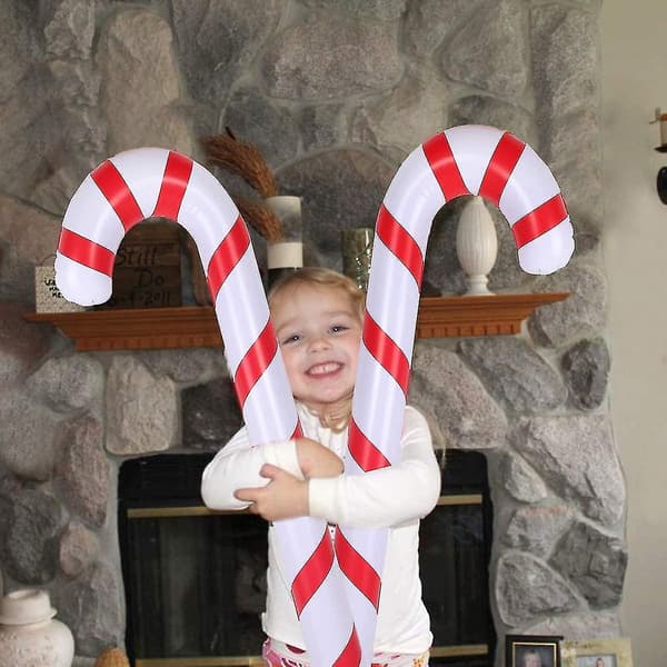 Julepynt Oppblåsbar Candy Cane For Julepynt Sett