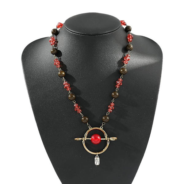 Halsband med texten \"Witch Also Crazy\" för kvinnor, perfekt för julkläder och tillbehör