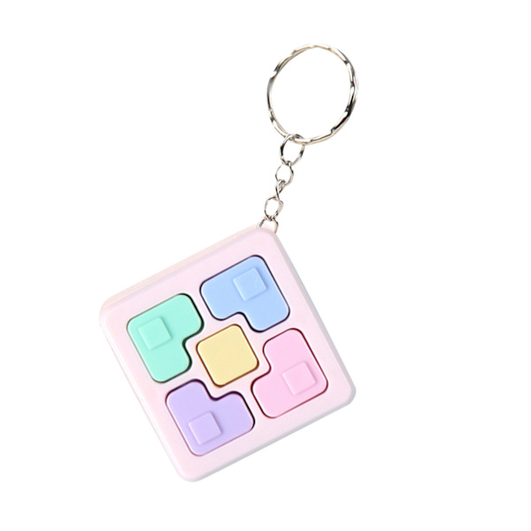 Muistinpeli Macaron Mini Square -kädessä pidettävä elektroninen pelikonsoli avaimenperä riipuslelu pojalle ja tytölle lahja